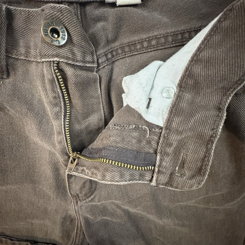 L.L. Bean Womens 10 (29.5x29.25) Brown Straight Leg Cotton Mom‎ Jeans SEE DESC - Picture 5 of 10